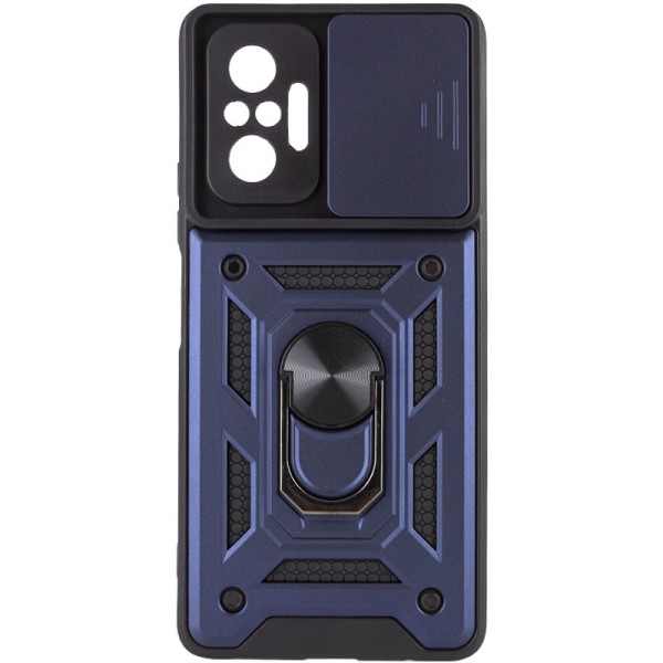 Ударостійкий чохол Camshield Serge Ring для Xiaomi Redmi Note 10 Pro / 10 Pro Max Синій Ударостійкий чохол Camshield Serge Ring для Xiaomi Redmi Note 10 Pro / 10 Pro Max Синій