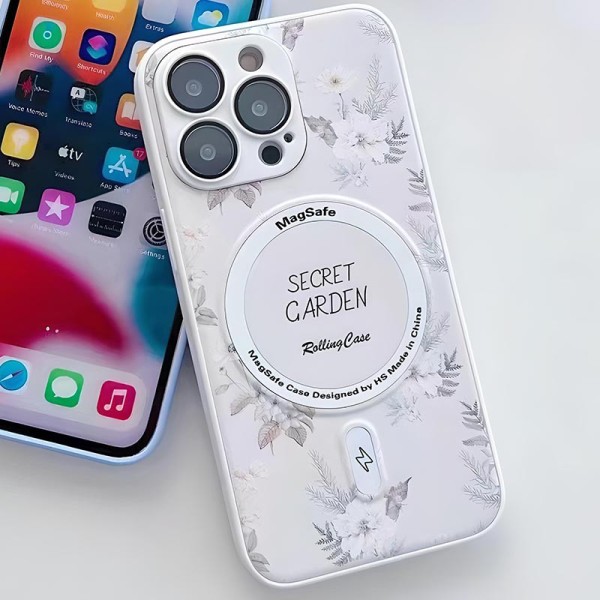 TPU+PC чохол Secret Garden with MagSafe для Apple iPhone 14 Pro (6.1") White TPU+PC чохол Secret Garden with MagSafe для Apple iPhone 14 Pro (6.1") White
