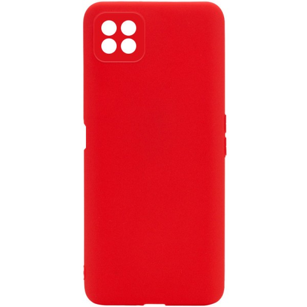 Силиконовый чехол Candy Full Camera для Oppo A53 5G / A73 5G Красный / Red