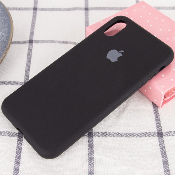 Чохол Silicone Case Full Protective (AA) для Apple iPhone X (5.8") / XS (5.8") Чорний / Black Чохол Silicone Case Full Protective (AA) для Apple iPhone X (5.8") / XS (5.8") Чорний / Black