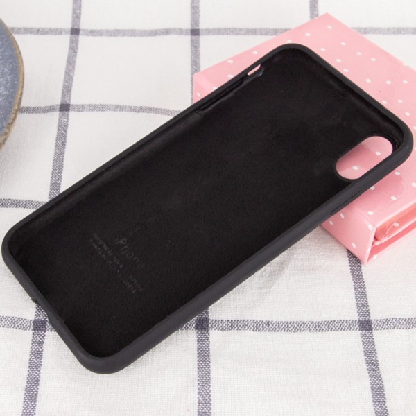 Чохол Silicone Case Full Protective (AA) для Apple iPhone X (5.8") / XS (5.8") Чорний / Black Чохол Silicone Case Full Protective (AA) для Apple iPhone X (5.8") / XS (5.8") Чорний / Black