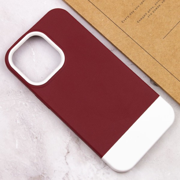 Чохол TPU+PC Bichromatic для Apple iPhone 13 Pro Max (6.7") Wine / White Чохол TPU+PC Bichromatic для Apple iPhone 13 Pro Max (6.7") Wine / White