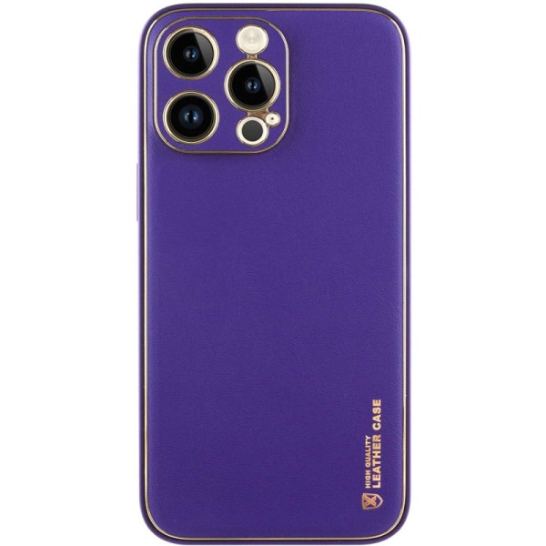 Шкіряний чохол Xshield для Apple iPhone 14 Pro Max (6.7") Фіолетовий / Ultra Violet