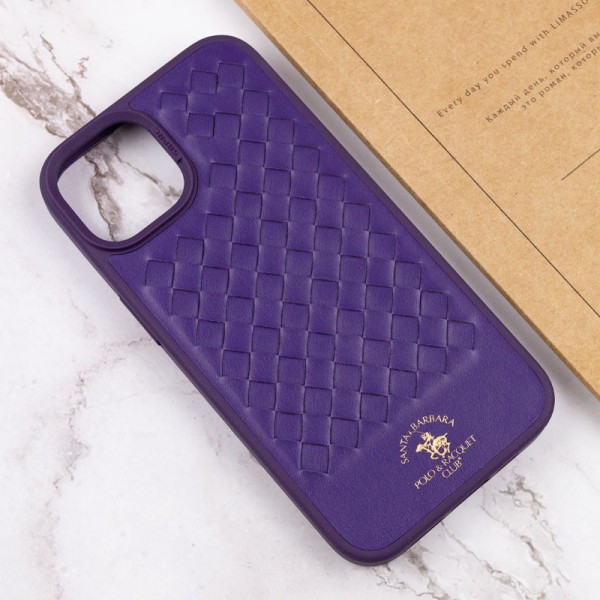 Шкіряний чохол Polo Santa Barbara для Apple iPhone 14 Plus (6.7") Purple