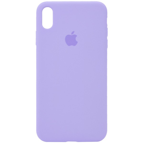Чохол Silicone Case Full Protective (AA) для Apple iPhone X (5.8") / XS (5.8") Бузковий / Dasheen