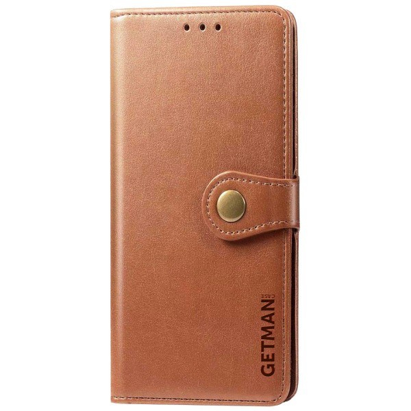Шкіряний чохол книжка GETMAN Gallant (PU) для Xiaomi Redmi 9A Коричневий