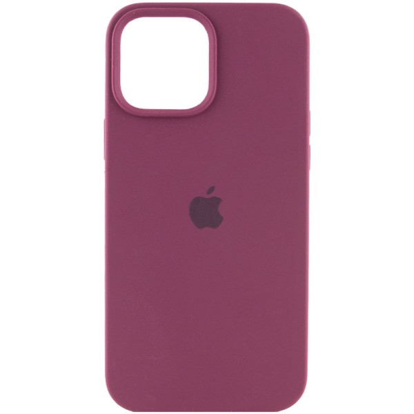 Чохол Silicone Case Full Protective (AA) для Apple iPhone 14 Pro Max (6.7") Бордовий / Plum