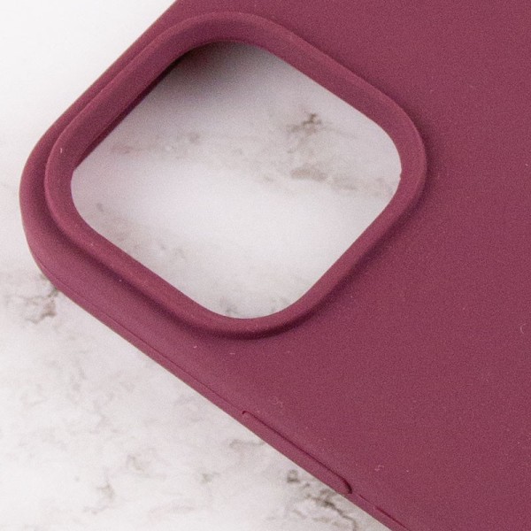 Чохол Silicone Case Full Protective (AA) для Apple iPhone 14 Pro Max (6.7") Бордовий / Plum Чохол Silicone Case Full Protective (AA) для Apple iPhone 14 Pro Max (6.7") Бордовий / Plum