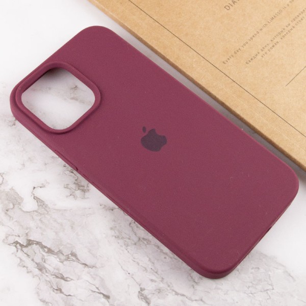 Чохол Silicone Case Full Protective (AA) для Apple iPhone 14 Pro Max (6.7") Бордовий / Plum Чохол Silicone Case Full Protective (AA) для Apple iPhone 14 Pro Max (6.7") Бордовий / Plum