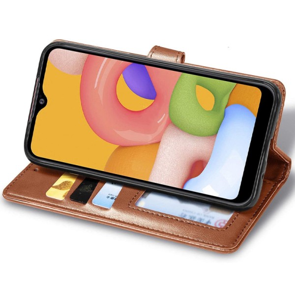 Шкіряний чохол книжка GETMAN Gallant (PU) для Xiaomi Redmi 9A Коричневий