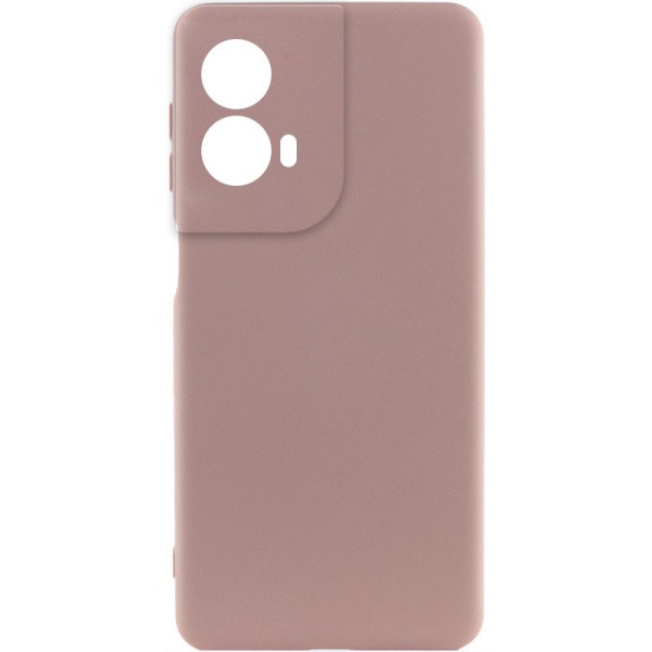 Чохол Silicone Cover Lakshmi Full Camera (AA) для Motorola Moto G85 Рожевий / Pink Sand