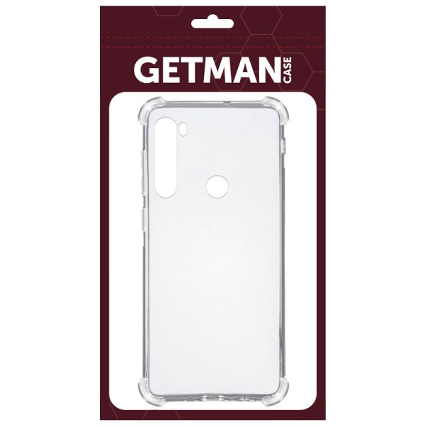TPU чохол GETMAN Ease logo посилені кути для Xiaomi Redmi Note 8T Безбарвний (прозорий)