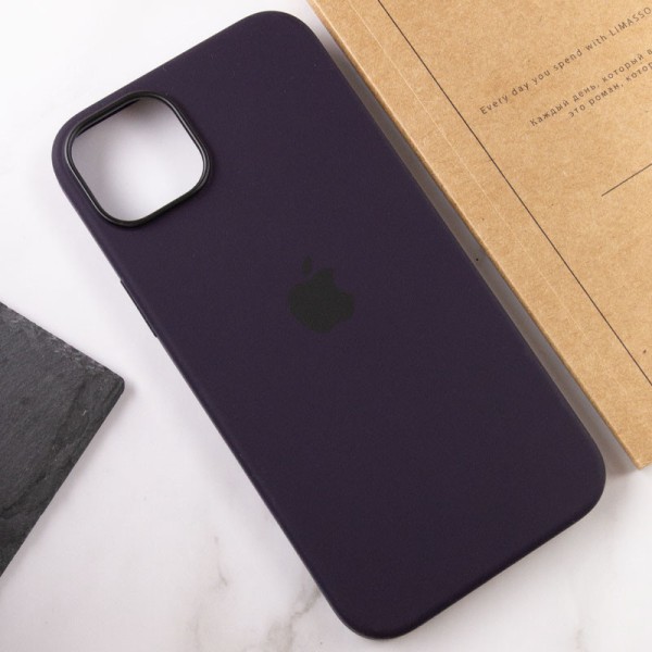 Чохол Silicone case (AAA) full with Magsafe для Apple iPhone 14 Pro (6.1") Фіолетовий / Elderberry