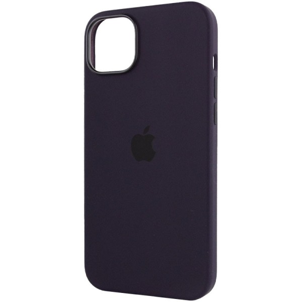 Чохол Silicone case (AAA) full with Magsafe для Apple iPhone 14 Pro (6.1") Фіолетовий / Elderberry