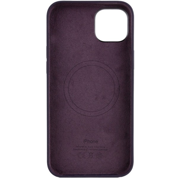 Чохол Silicone case (AAA) full with Magsafe для Apple iPhone 14 Pro (6.1") Фіолетовий / Elderberry