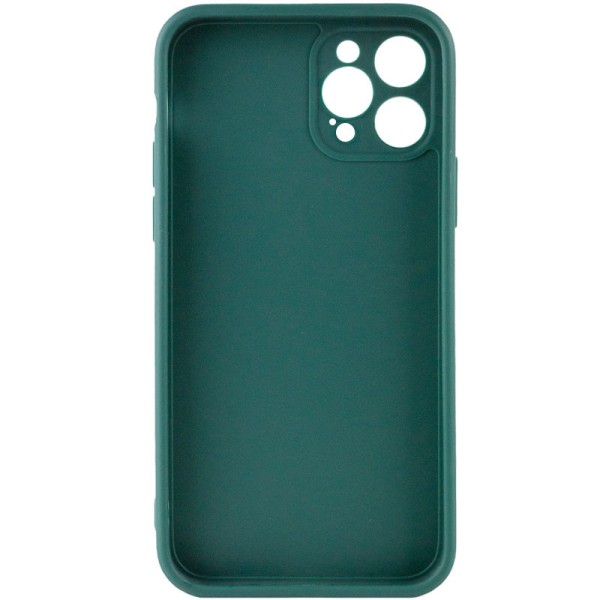 Силіконовий чохол Candy Full Camera для Apple iPhone 12 Pro Max (6.7") Зелений / Forest green