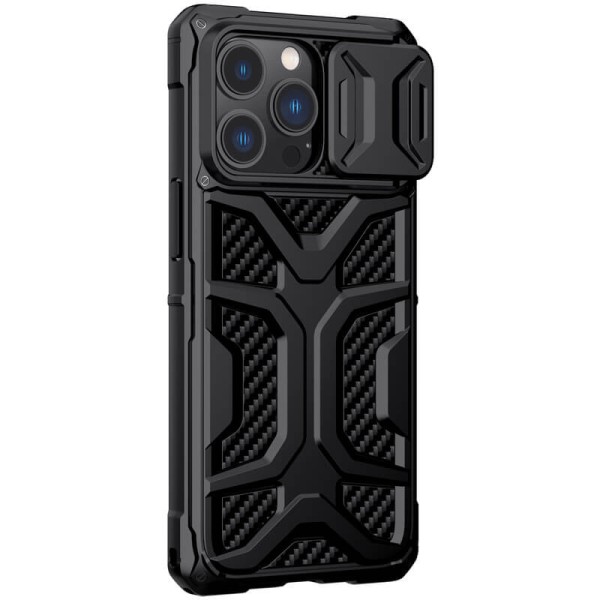 TPU+PC чохол Nillkin CamShield Adventurer (шторка на камеру) для Apple iPhone 13 Pro (6.1") Чорний TPU+PC чохол Nillkin CamShield Adventurer (шторка на камеру) для Apple iPhone 13 Pro (6.1") Чорний