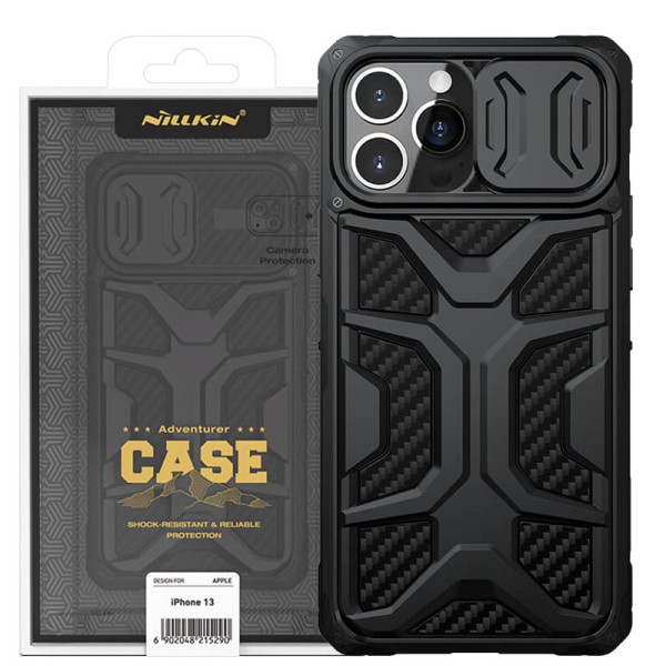 TPU+PC чохол Nillkin CamShield Adventurer (шторка на камеру) для Apple iPhone 13 Pro (6.1") Чорний TPU+PC чохол Nillkin CamShield Adventurer (шторка на камеру) для Apple iPhone 13 Pro (6.1") Чорний