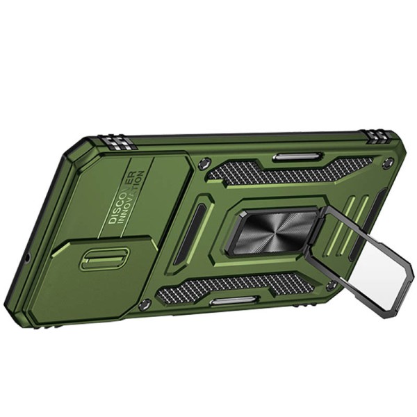 Ударостійкий чохол Camshield Army Ring для Samsung Galaxy A13 4G / A04s Оливковий / Army Green