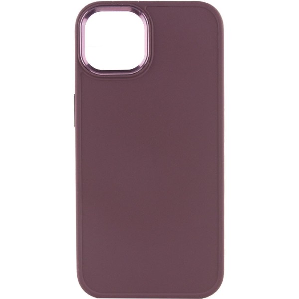 TPU чохол Bonbon Metal Style для Apple iPhone 12 Pro Max (6.7") Бордовий / Plum