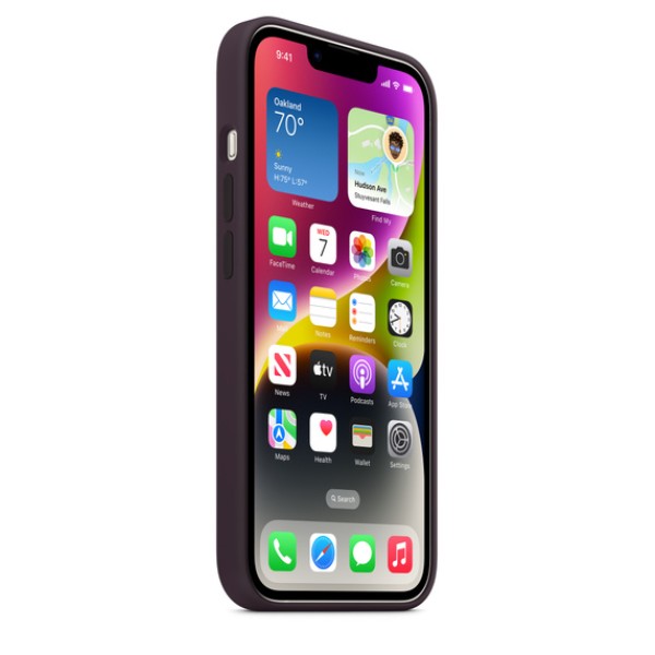 Чохол-накладка iPhone 14 Apple Silicone Case 1:1 with MagSafe Elderberry
