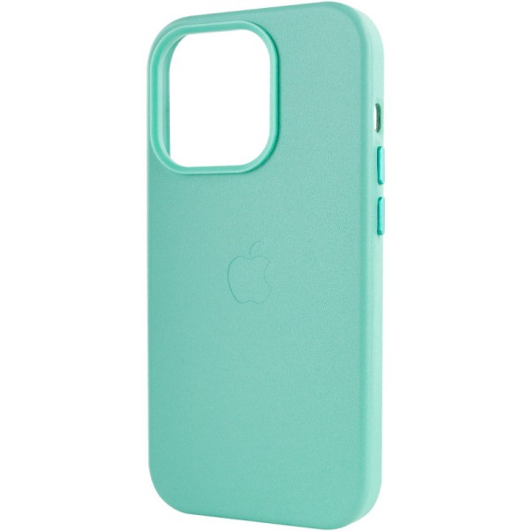 Шкіряний чохол Leather Case (AA Plus) with MagSafe для Apple iPhone 14 Pro Max (6.7") Ice Шкіряний чохол Leather Case (AA Plus) with MagSafe для Apple iPhone 14 Pro Max (6.7") Ice
