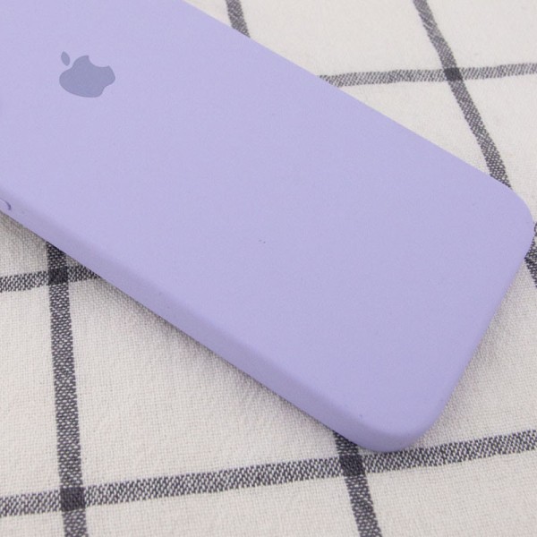 Чохол Silicone Case Square Full Camera Protective (AA) для Apple iPhone 7 plus / 8 plus (5.5") Бузковий / Dasheen
