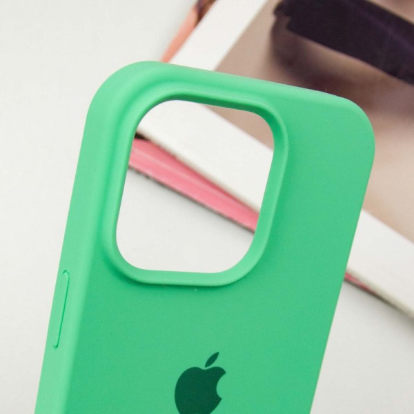 Чохол Silicone Case Full Protective (AA) для Apple iPhone 14 Pro Max (6.7") Зелений / Spearmint Чохол Silicone Case Full Protective (AA) для Apple iPhone 14 Pro Max (6.7") Зелений / Spearmint