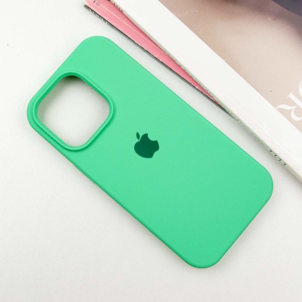 Чохол Silicone Case Full Protective (AA) для Apple iPhone 14 Pro Max (6.7") Зелений / Spearmint Чохол Silicone Case Full Protective (AA) для Apple iPhone 14 Pro Max (6.7") Зелений / Spearmint