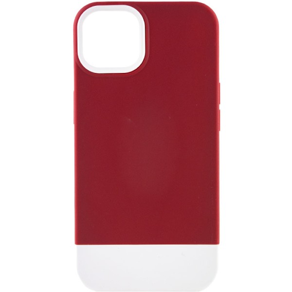 Чохол TPU+PC Bichromatic для Apple iPhone 12 Pro / 12 (6.1") Wine / White