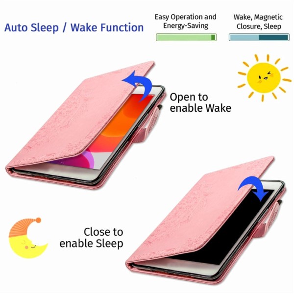 Шкіряний чохол Art Case з візитницею для Samsung Galaxy Tab S7+ Рожевий