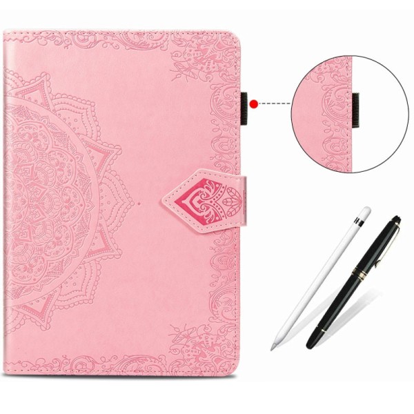 Шкіряний чохол Art Case з візитницею для Samsung Galaxy Tab S7+ Рожевий