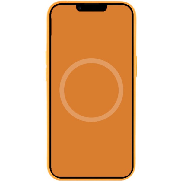 Чохол Silicone case (AAA) full with Magsafe and Animation для Apple iPhone 13 (6.1") Помаранчевий / Marigold
