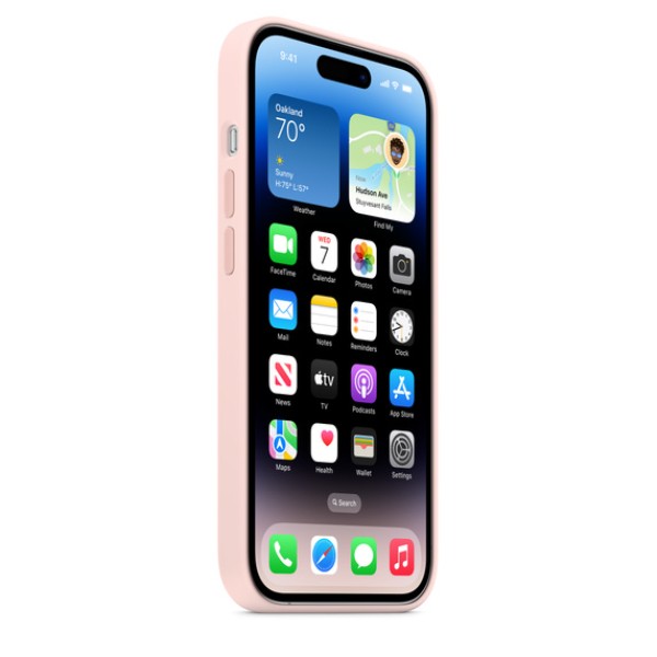 Чохол-накладка iPhone 14 Pro Apple Silicone Case 1:1 with MagSafe Chalk Pink