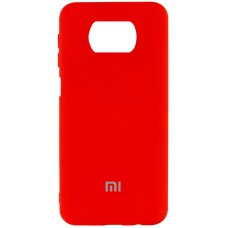 Чехол Silicone Cover My Color Full Protective (A) для Xiaomi Poco X3 NFC / Poco X3 Pro Красный / Red