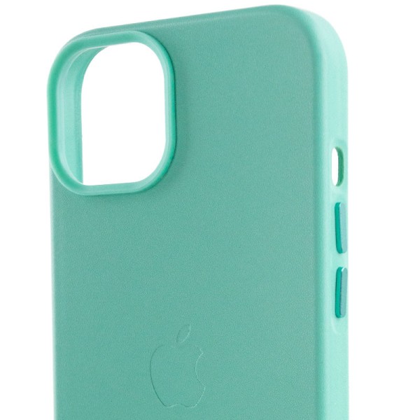 Шкіряний чохол Leather Case (AA Plus) with MagSafe для Apple iPhone 14 (6.1") Ice Шкіряний чохол Leather Case (AA Plus) with MagSafe для Apple iPhone 14 (6.1") Ice