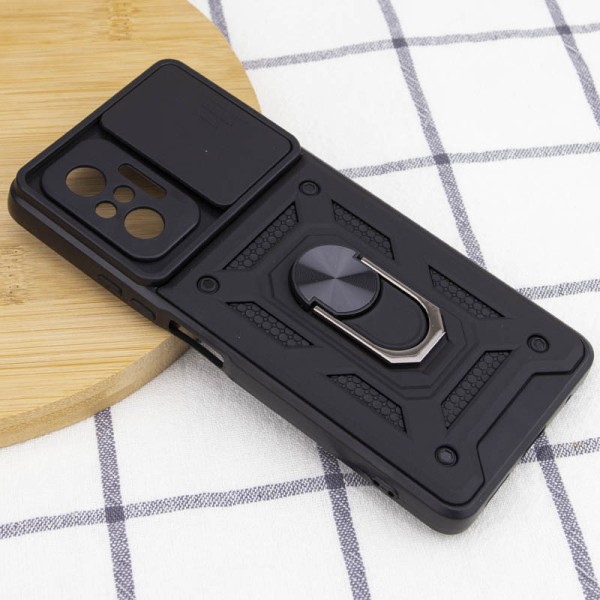 Ударостійкий чохол Camshield Serge Ring для Xiaomi Redmi Note 10 Pro / 10 Pro Max Чорний