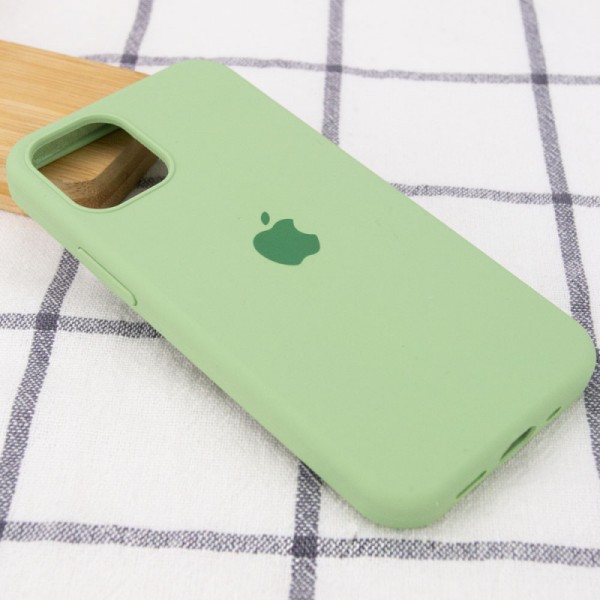 Чохол Silicone Case Full Protective (AA) для Apple iPhone 12 Pro Max (6.7") М'ятний / Mint Чохол Silicone Case Full Protective (AA) для Apple iPhone 12 Pro Max (6.7") М'ятний / Mint