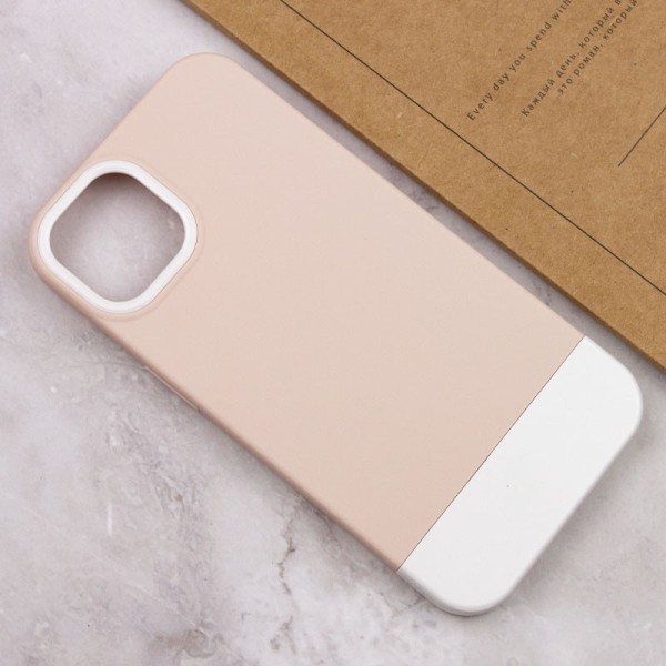 Чохол TPU+PC Bichromatic для Apple iPhone 12 Pro Max (6.7") Grey-beige / White Чохол TPU+PC Bichromatic для Apple iPhone 12 Pro Max (6.7") Grey-beige / White