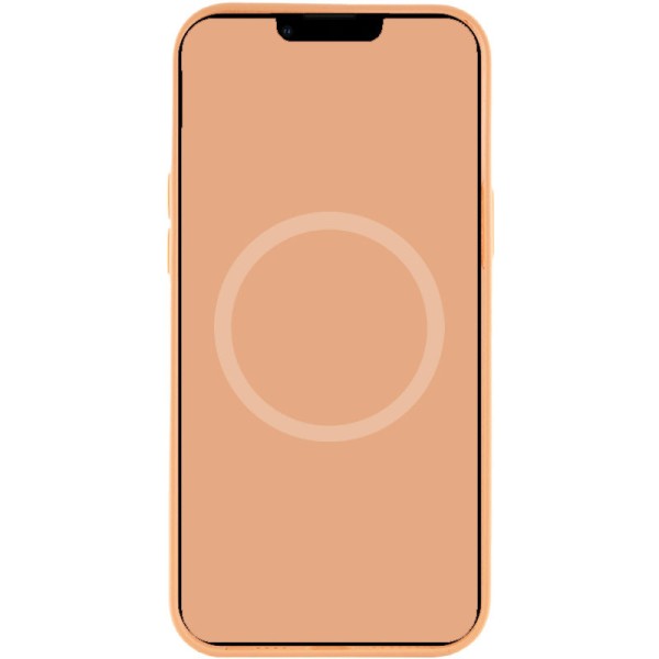 Чохол Silicone case (AAA) full with Magsafe and Animation для Apple iPhone 12 Pro Max (6.7") Помаранчевий / Cantaloupe