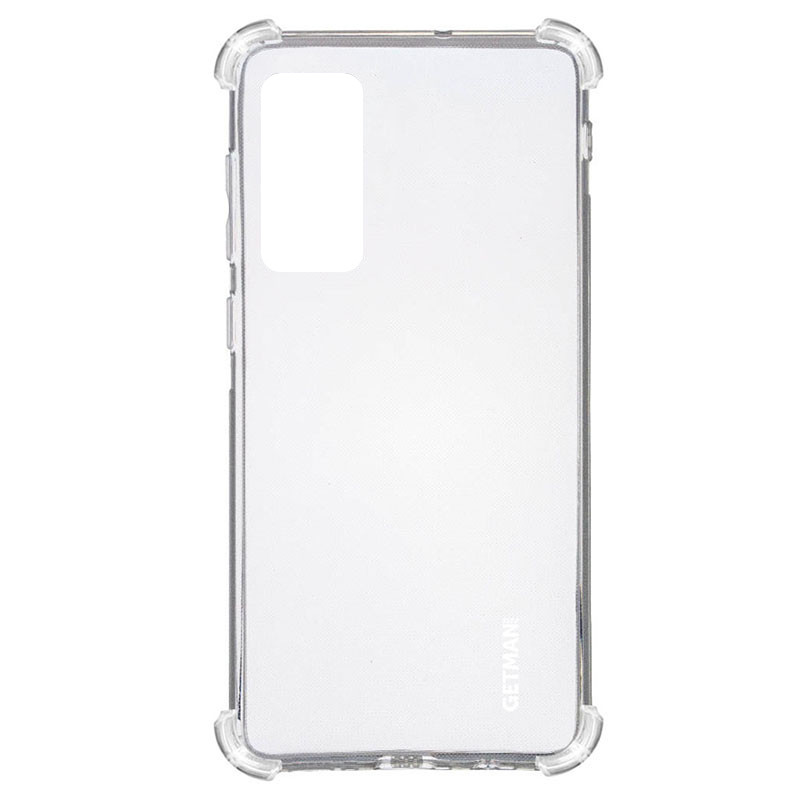 TPU чохол GETMAN Ease logo посилені кути для Samsung Galaxy A71 Безбарвний (прозорий)