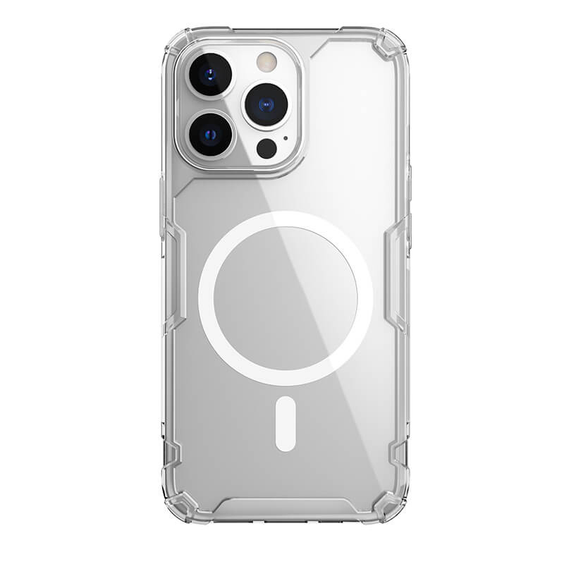 TPU чохол Nillkin Nature Pro Magnetic для Apple iPhone 13 Pro (6.1") Синій (прозорий)