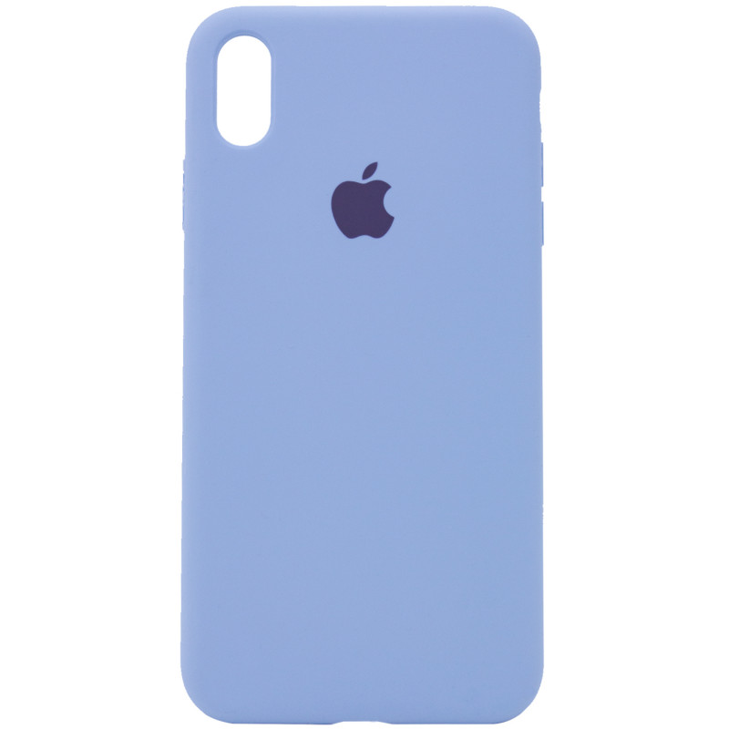 Чохол Silicone Case Full Protective (AA) для Apple iPhone X (5.8") / XS (5.8") Блакитний / Blue