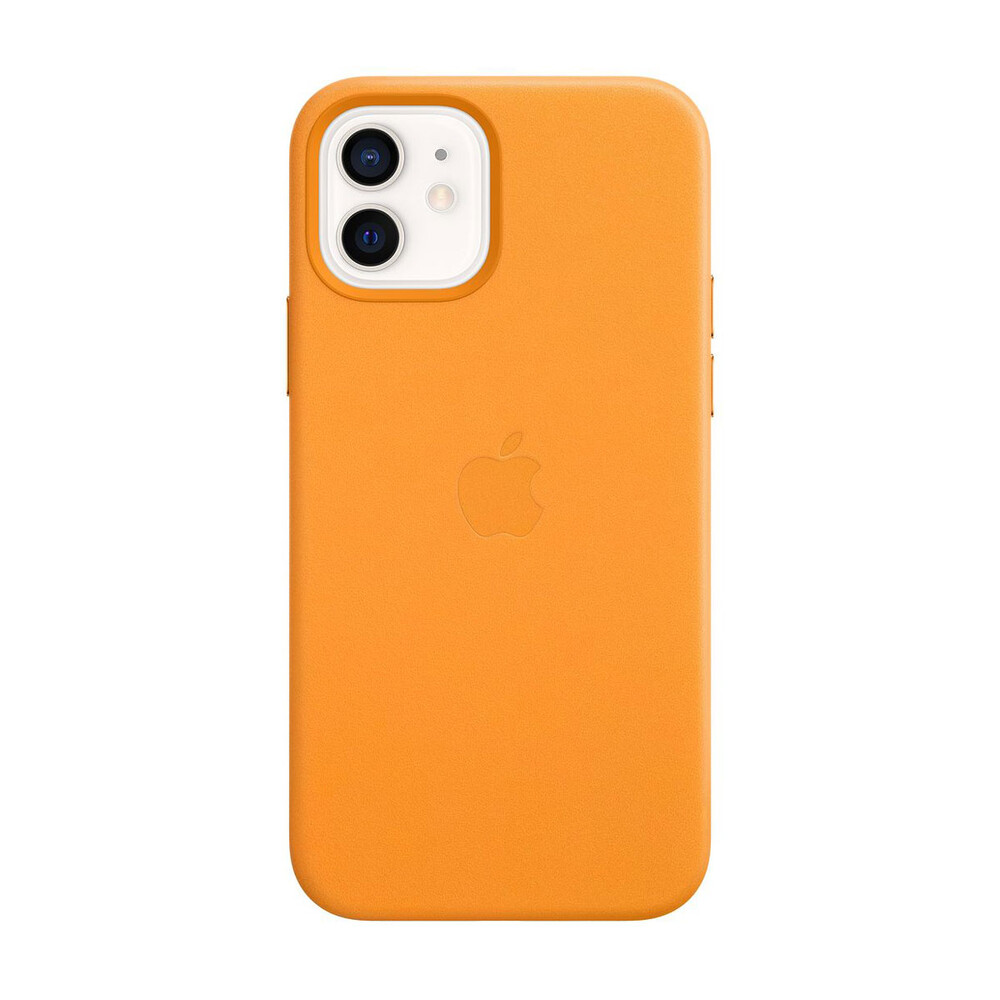 Чохол-накладка Apple iPhone 12/12 Pro Leather Case MagSafe California Poppy