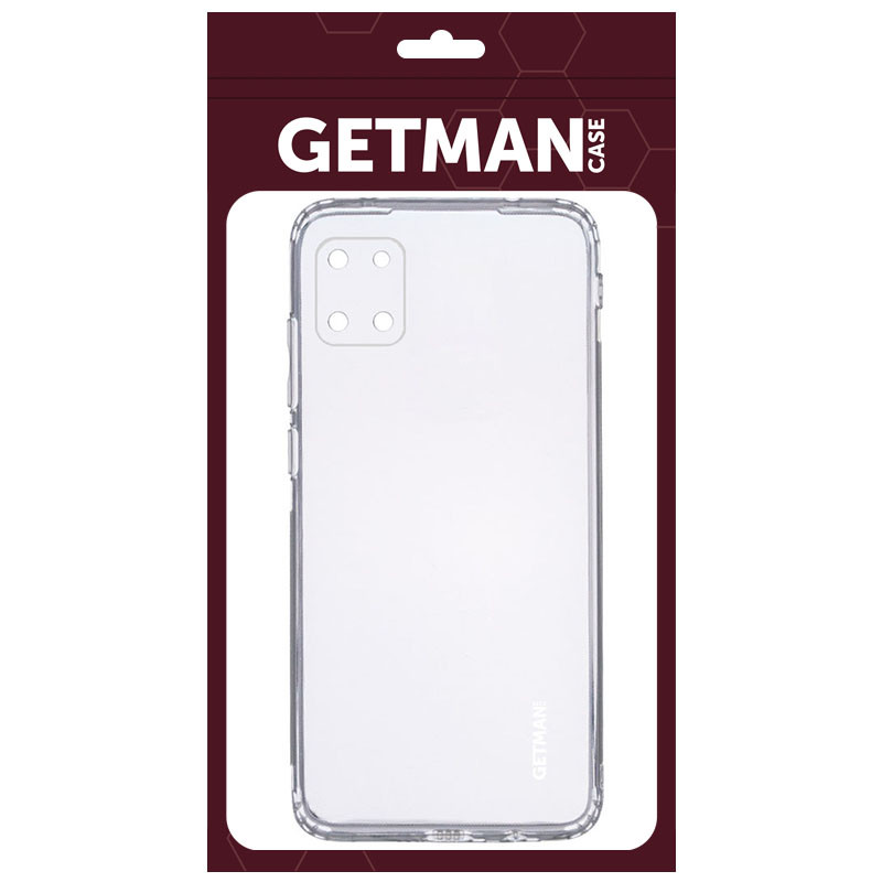 TPU чехол GETMAN Clear 1,0 mm для Samsung Galaxy Note 10 Lite (A81) Бесцветный (прозрачный)
