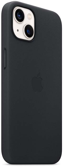 Чохол-накладка Apple iPhone 13 Leather Case with MagSafe - Midnight (MM183)