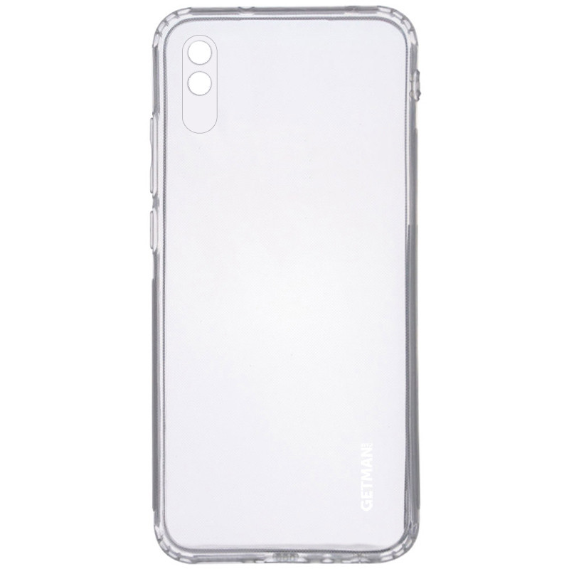 TPU чехол GETMAN Clear 1,0 mm для Xiaomi Redmi 9A Бесцветный (прозрачный)