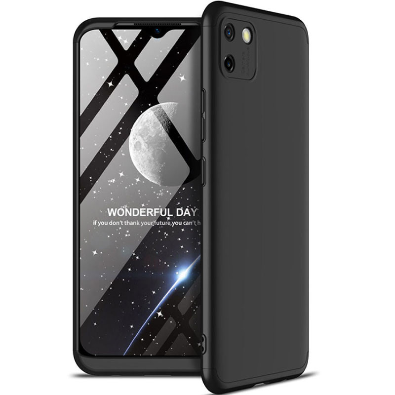Пластиковая накладка GKK LikGus 360 градусов (opp) для Realme C11 (2020) Черный