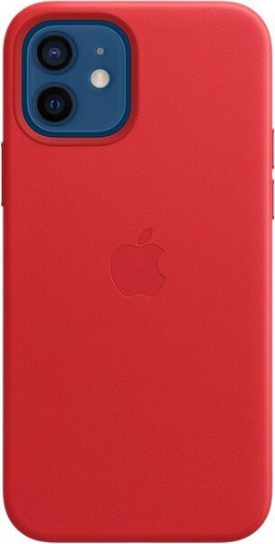 Чохол-накладка Apple iPhone 12/12 Pro Leather Case with MagSafe - (PRODUCT)RED (MHKD3)
