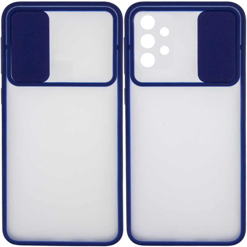 Чехол Camshield mate TPU со шторкой для камеры для Samsung Galaxy A52 4G / A52 5G / A52s Синий